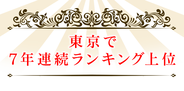7年連続ランキング上位